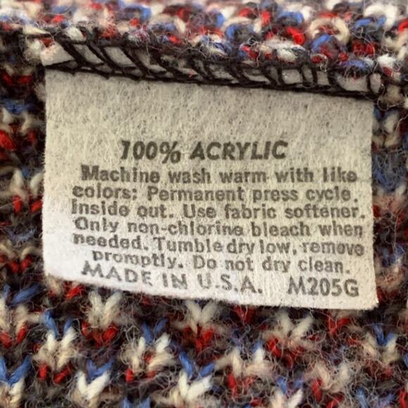 Vintage Jantzen Men's Knit Sweater Multicolor 90s Long Sleeve Pullover Size L - Picture 10 of 10